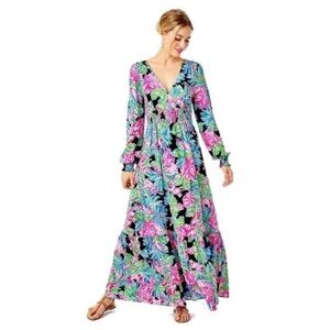 Lilly Pulitzer Mistral Maxi Onyx Jungle Dress